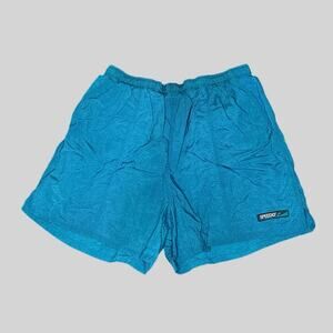 Speedo Men’s Swim Trunks Size Large Turquoise Lined Nylon Swim Shorts